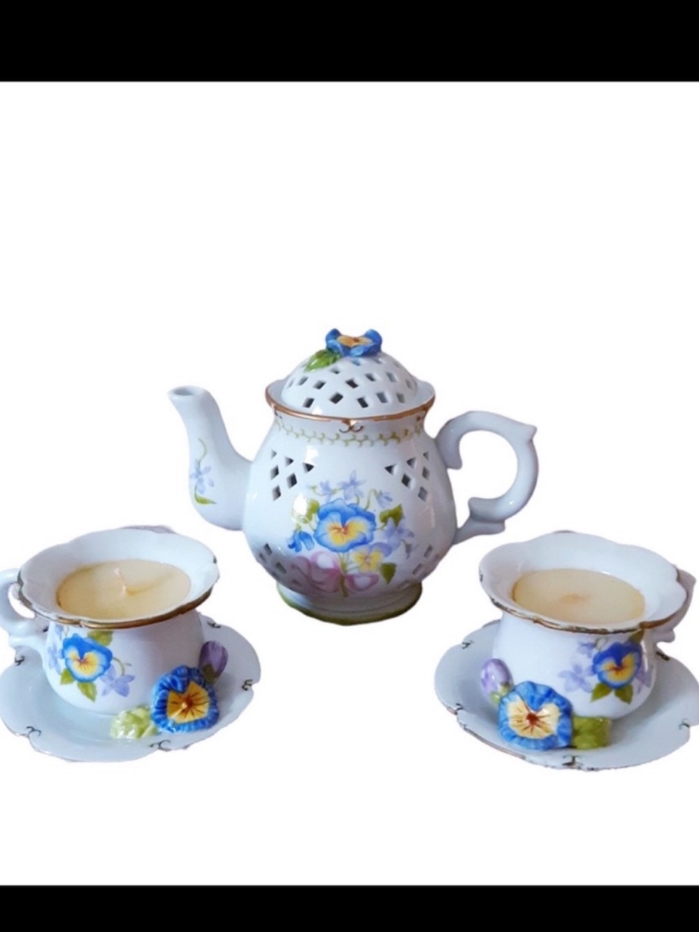 VTG Avon Tea Time Candle Collection 2003
Pansy Scent Retired Luminous
Treasures